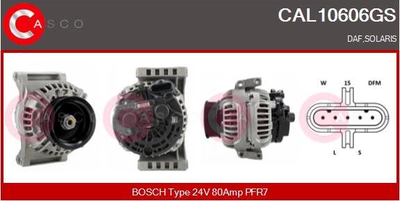 Casco CAL10606GS - Alternatore www.autoricambi360.it