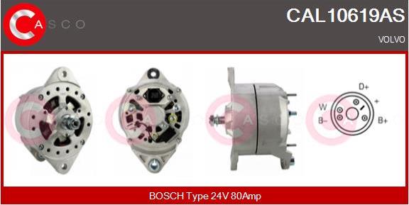 Casco CAL10619AS - Alternatore www.autoricambi360.it