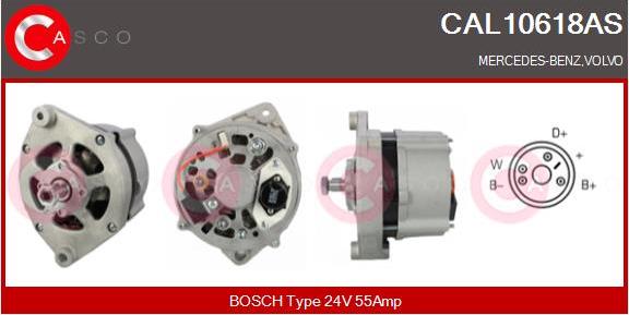 Casco CAL10618AS - Alternatore www.autoricambi360.it