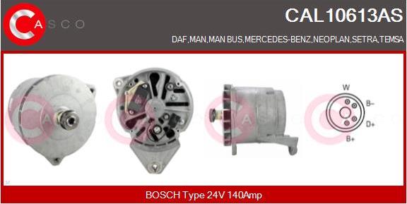 Casco CAL10613AS - Alternatore www.autoricambi360.it