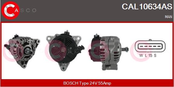 Casco CAL10634AS - Alternatore www.autoricambi360.it