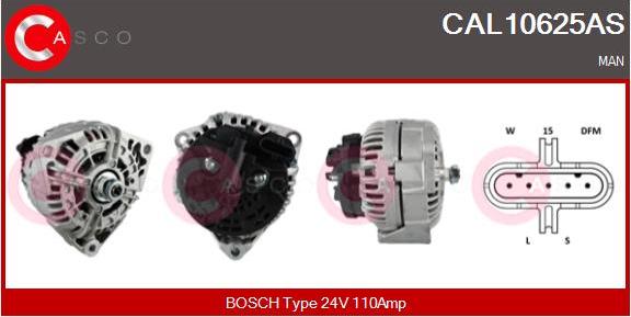 Casco CAL10625AS - Alternatore www.autoricambi360.it