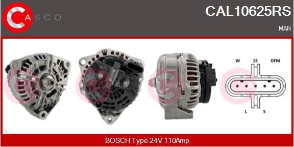 Casco CAL10625RS - Alternatore www.autoricambi360.it