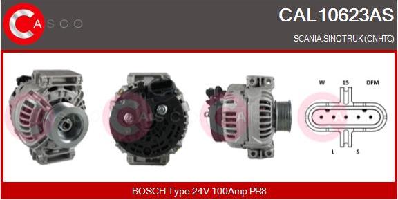 Casco CAL10623AS - Alternatore www.autoricambi360.it