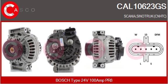 Casco CAL10623GS - Alternatore www.autoricambi360.it