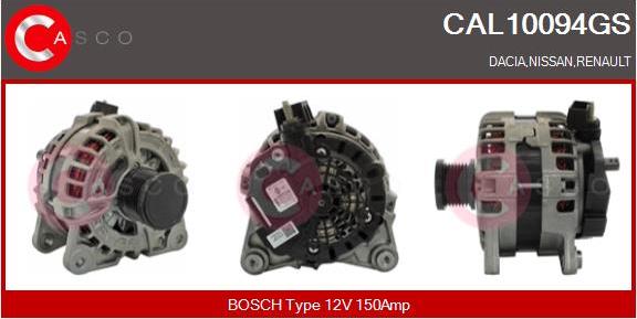 Casco CAL10094GS - Alternatore www.autoricambi360.it