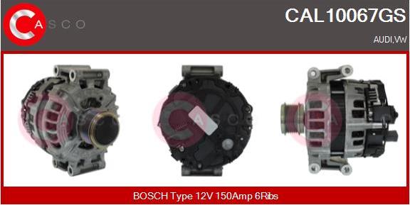 Casco CAL10067GS - Alternatore www.autoricambi360.it