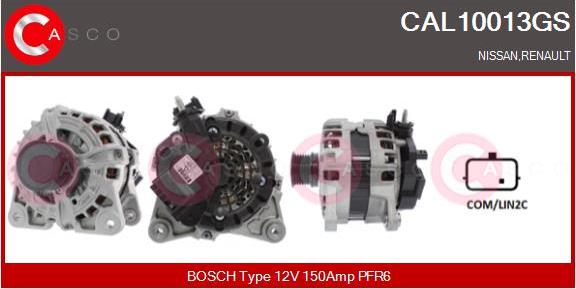 Casco CAL10013GS - Alternatore www.autoricambi360.it