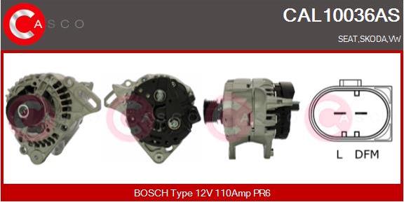 Casco CAL10036AS - Alternatore www.autoricambi360.it