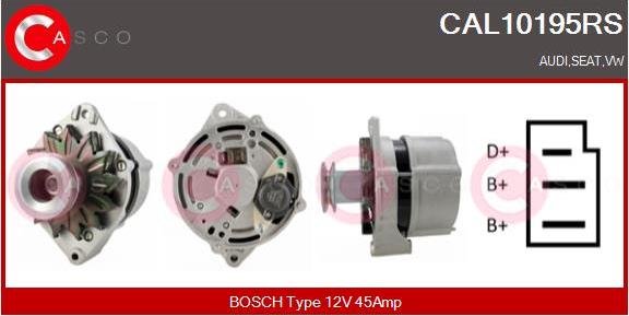 Casco CAL10195RS - Alternatore www.autoricambi360.it