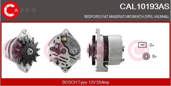 Casco CAL10193AS - Alternatore www.autoricambi360.it