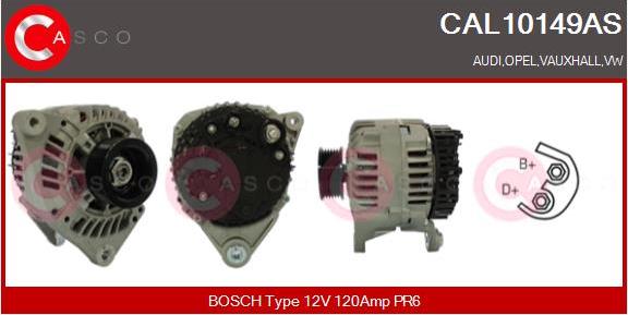 Casco CAL10149AS - Alternatore www.autoricambi360.it