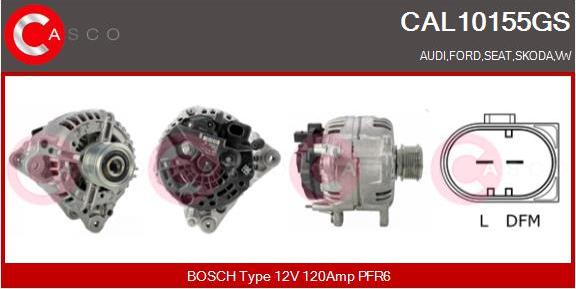 Casco CAL10155GS - Alternatore www.autoricambi360.it