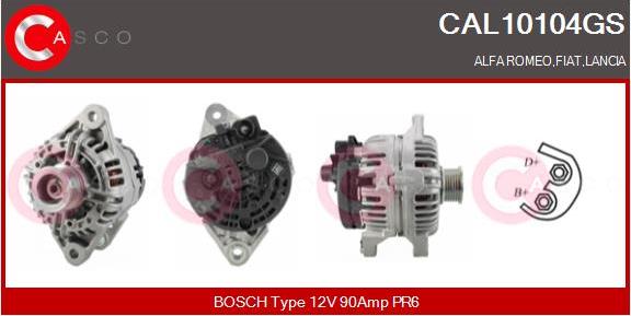 Casco CAL10104GS - Alternatore www.autoricambi360.it
