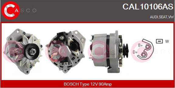Casco CAL10106AS - Alternatore www.autoricambi360.it