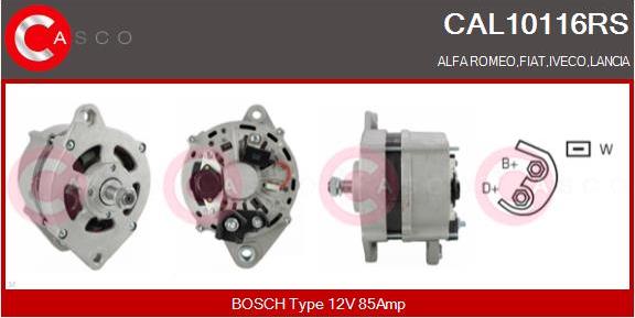 Casco CAL10116RS - Alternatore www.autoricambi360.it
