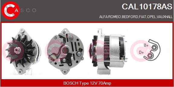 Casco CAL10178AS - Alternatore www.autoricambi360.it