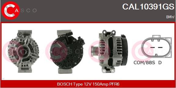 Casco CAL10391GS - Alternatore www.autoricambi360.it
