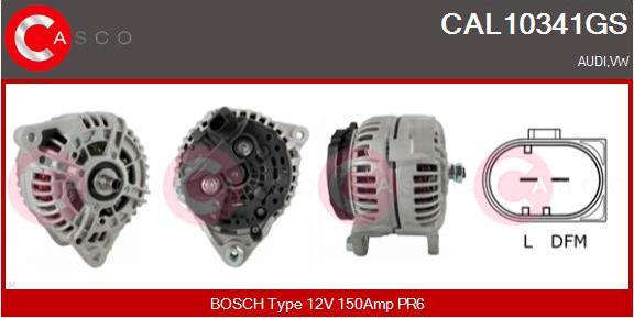 Casco CAL10341GS - Alternatore www.autoricambi360.it