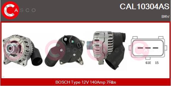 Casco CAL10304AS - Alternatore www.autoricambi360.it
