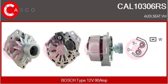 Casco CAL10306RS - Alternatore www.autoricambi360.it