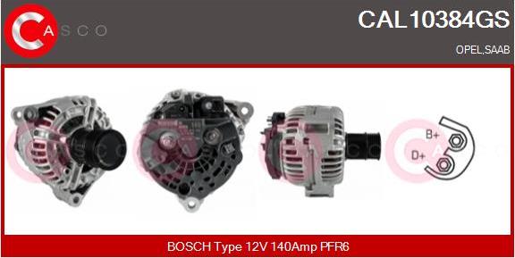 Casco CAL10384GS - Alternatore www.autoricambi360.it