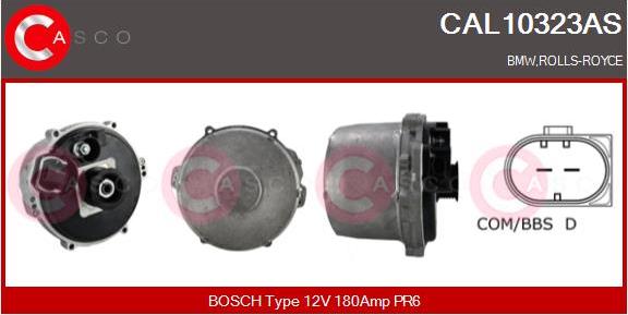 Casco CAL10323AS - Alternatore www.autoricambi360.it