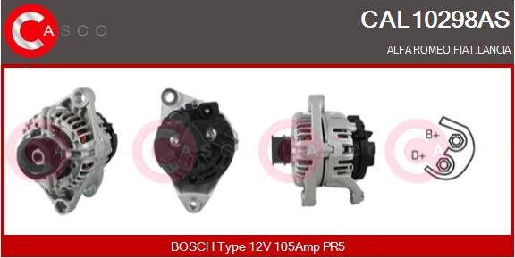 Casco CAL10298AS - Alternatore www.autoricambi360.it
