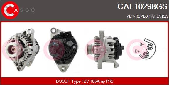 Casco CAL10298GS - Alternatore www.autoricambi360.it