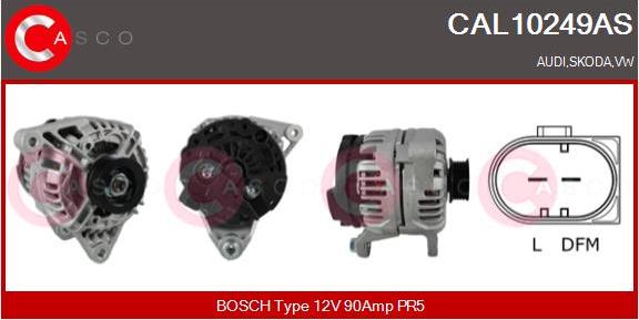 Casco CAL10249AS - Alternatore www.autoricambi360.it