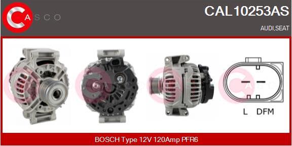 Casco CAL10253AS - Alternatore www.autoricambi360.it