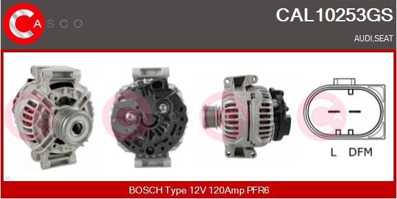 Casco CAL10253GS - Alternatore www.autoricambi360.it