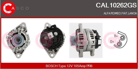 Casco CAL10262GS - Alternatore www.autoricambi360.it