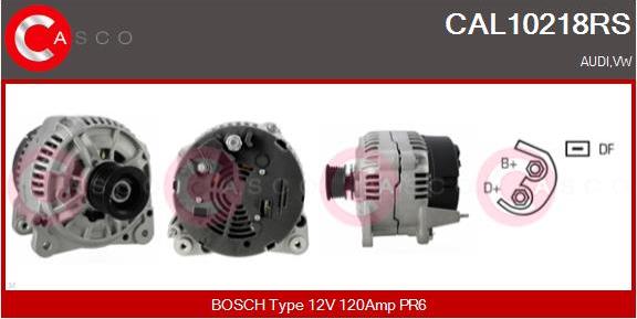 Casco CAL10218RS - Alternatore www.autoricambi360.it