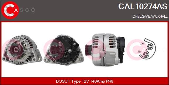 Casco CAL10274AS - Alternatore www.autoricambi360.it