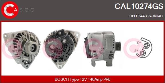 Casco CAL10274GS - Alternatore www.autoricambi360.it