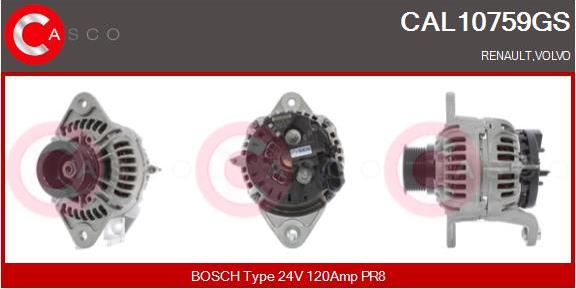 Casco CAL10759GS - Alternatore www.autoricambi360.it