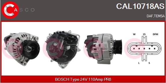 Casco CAL10718AS - Alternatore www.autoricambi360.it