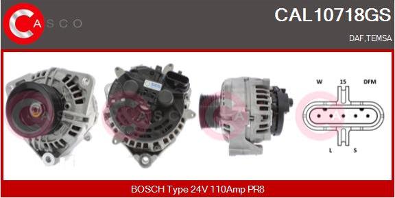 Casco CAL10718GS - Alternatore www.autoricambi360.it