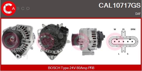 Casco CAL10717GS - Alternatore www.autoricambi360.it