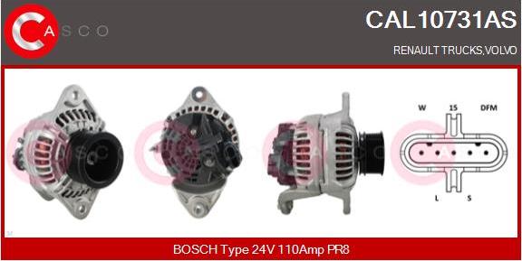 Casco CAL10731AS - Alternatore www.autoricambi360.it