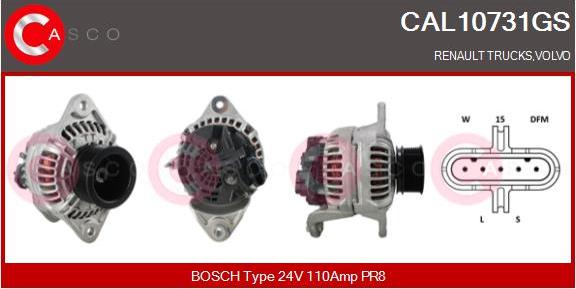 Casco CAL10731GS - Alternatore www.autoricambi360.it