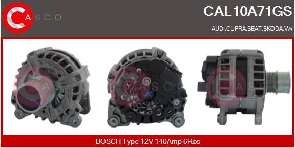 Casco CAL10A71GS - Alternatore www.autoricambi360.it
