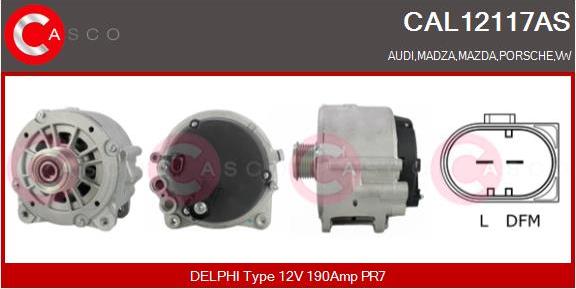 Casco CAL12117AS - Alternatore www.autoricambi360.it