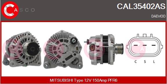 Casco CAL35402AS - Alternatore www.autoricambi360.it