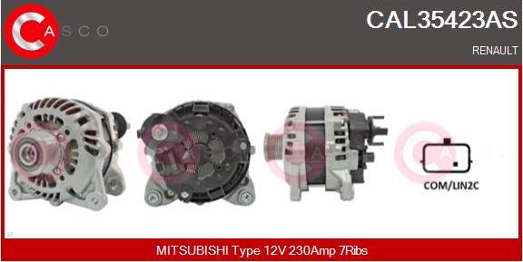 Casco CAL35423AS - Alternatore www.autoricambi360.it