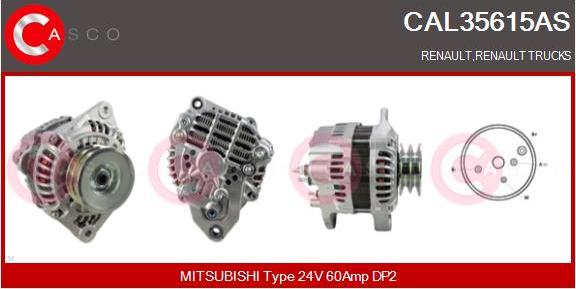 Casco CAL35615AS - Alternatore www.autoricambi360.it