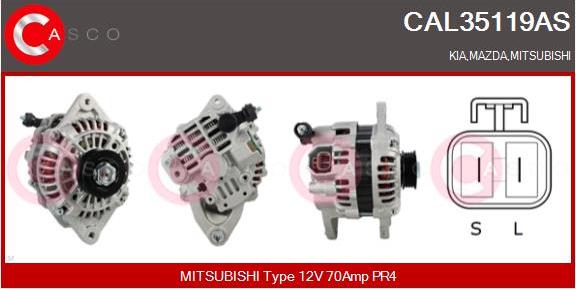 Casco CAL35119AS - Alternatore www.autoricambi360.it
