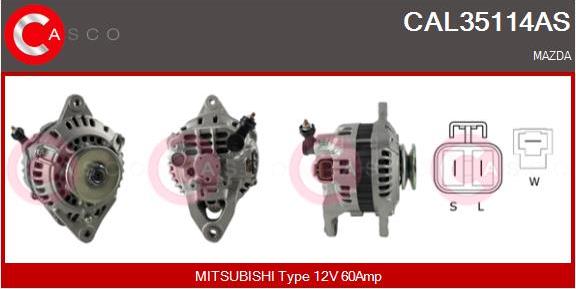 Casco CAL35114AS - Alternatore www.autoricambi360.it