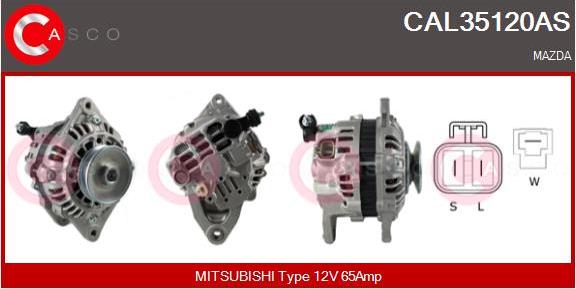 Casco CAL35120AS - Alternatore www.autoricambi360.it